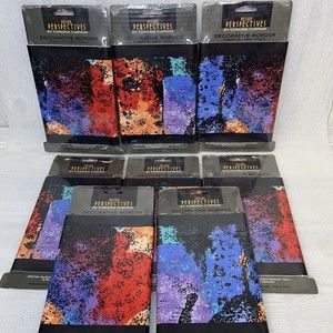8x Design Perspectives Wallpaper Border, Modern Color Splash 90s, 120 ft Total